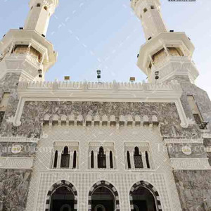 تصویر با کیفیت و نزدیک از منارهای مسجد