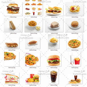 مجموعه 26 تصویر باکیفیت پیتزا و ساندویچ