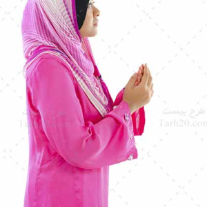 عکس با کیفیت و استوک دختر در حال دعا
