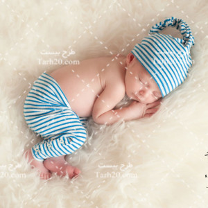 عکس استوک نوزاد خوابیده