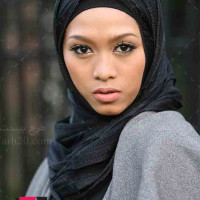 تصویر با کیفیت دختر با حجاب مسلمان