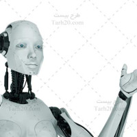 عکس با کیفیت ربات انسان نما در حال صحبت کردن