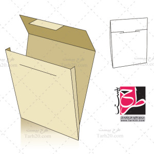 دانلود طرح لایه باز قالب پاکت نامه و کارت پستال