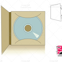 دانلود طرح قالب پاکت DVD (برش و خط تا)