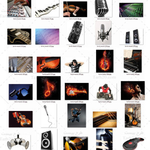 دانلود مجموعه تصاویر موزیک و آلات موسیقی