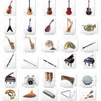 دانلود مجموعه تصاویر استوک آلات موسیقی