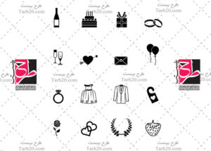 وکتور آیکون عروسی