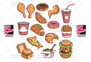 وکتور فست فود