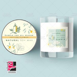 طرح برچسب بسته بندی شمع